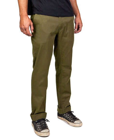 １着でも送料無料】 ／ YUAN RELAX SLACKS（Olive） TUCK スラックス