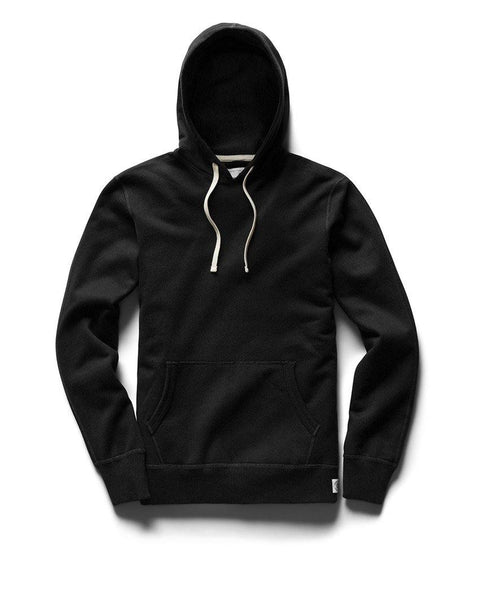 Pullover Hoodie Midweight Terry Black