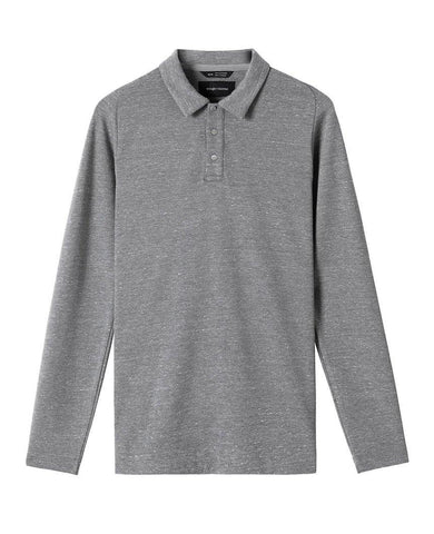 Signals Long Sleeve Polo Static Grey