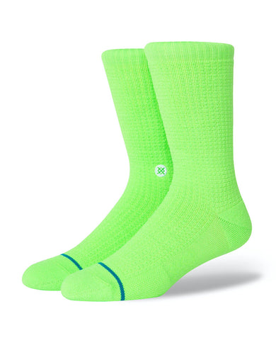 Neon Green Hyper Crew Casual Socks