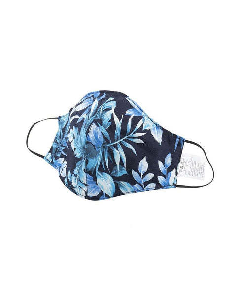 Protection Face Mask - Tropical Print Navy
