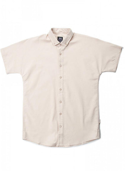 Galo Short Sleeve Buttondown Shirt Tan