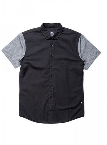 Hans Short Sleeve Buttondown Shirt Black