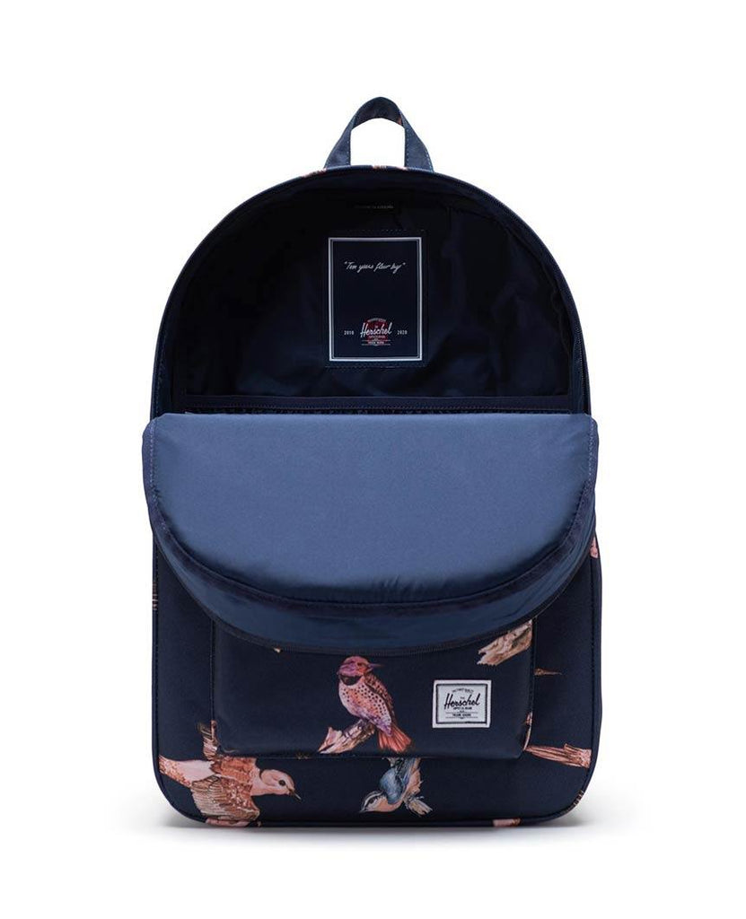 herschel backpack promo code Heritage Birds Navy Backpack