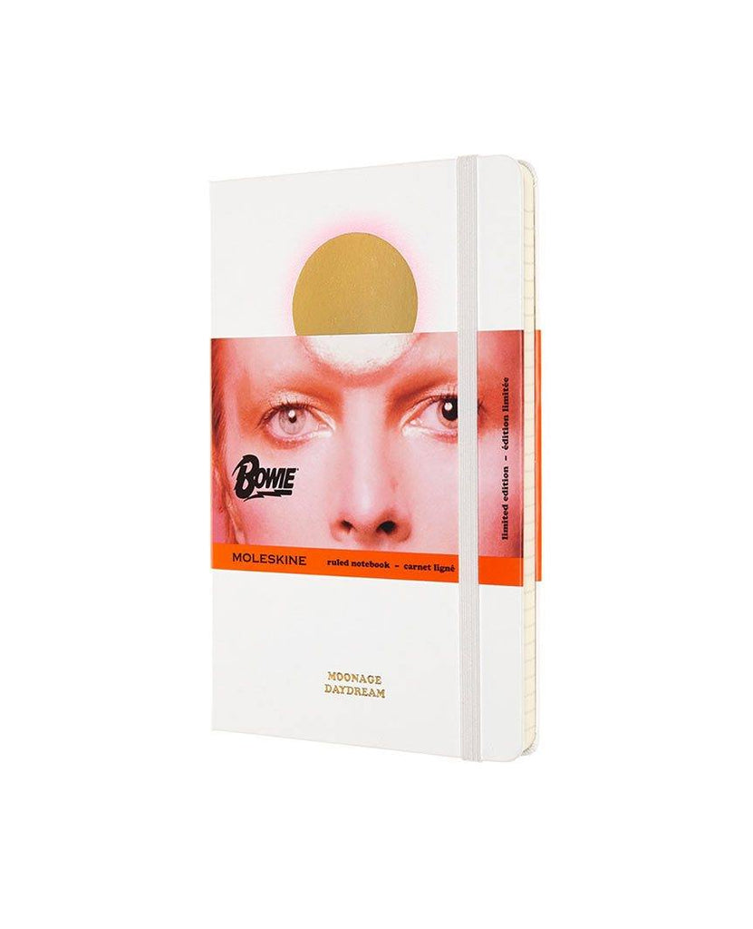 David Bowie Limited Edition Hard Cover Notebook White data-zoom-image=