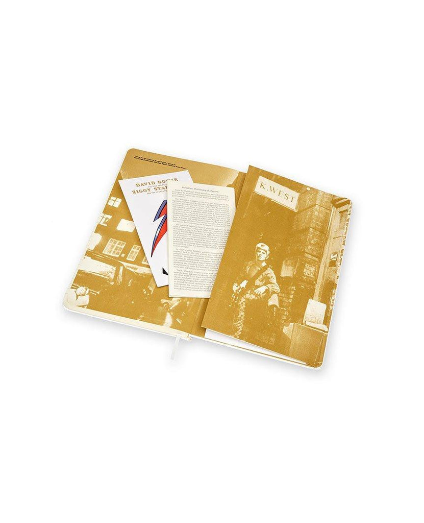 David Bowie Limited Edition Hard Cover Notebook White data-zoom-image=