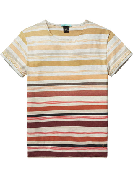 Striped T-Shirt  Natural Red