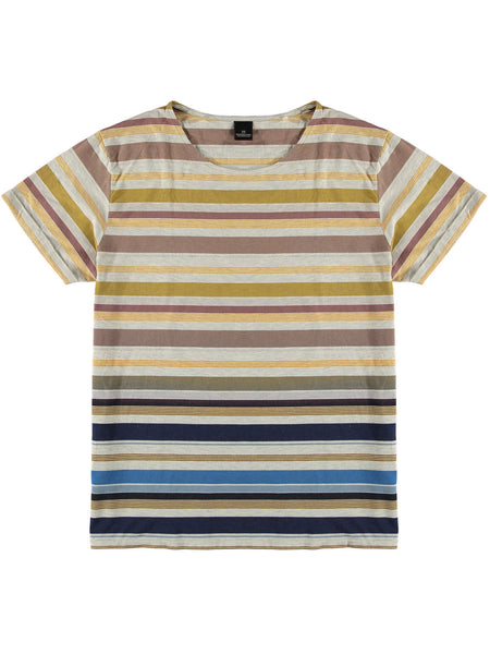 Striped T-Shirt  Natural Blue