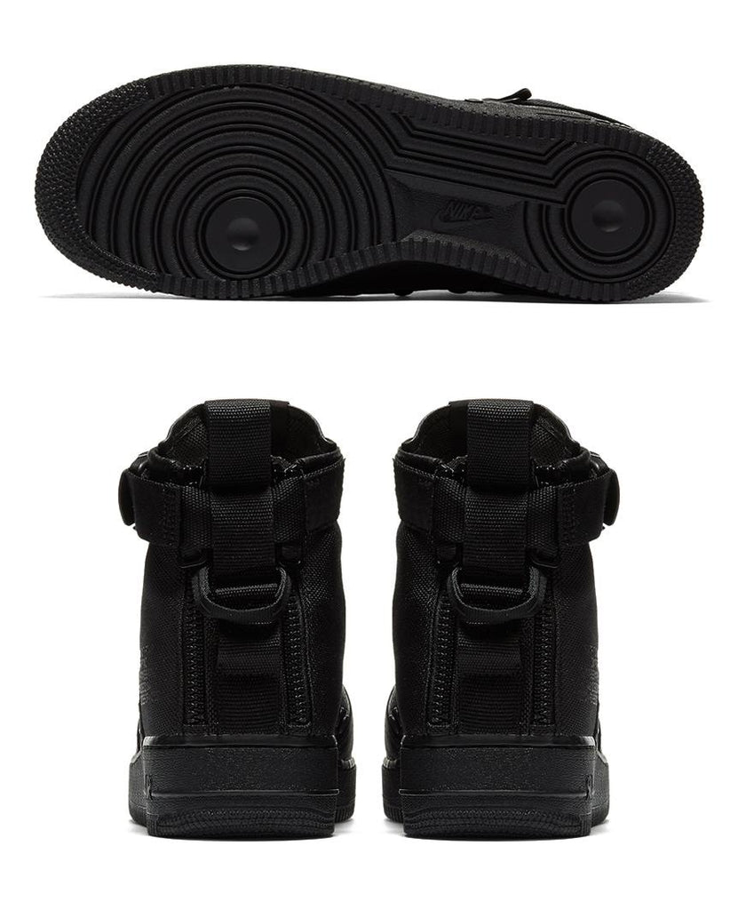 Nike sf air force 1 mid triple black on sale