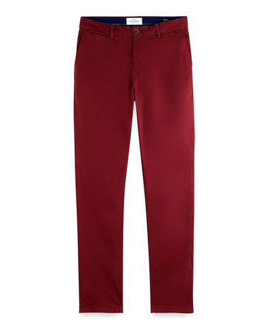 Stuart Stretch Chinos Regular Slim Fit Bordeaux